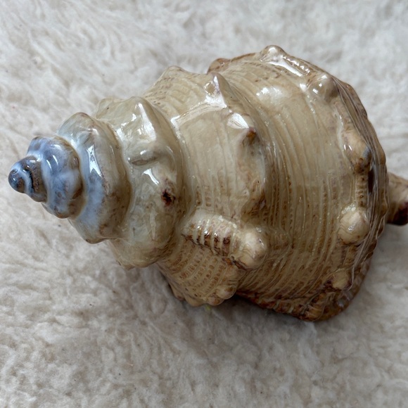 Ceramic Conch Shell Decor - Picture 2 of 6
